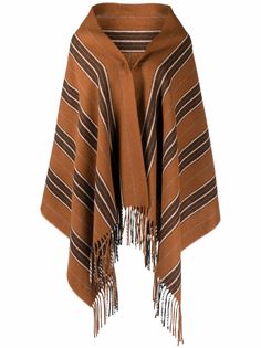 Bazar Deluxe полосатый шарф с бахромой