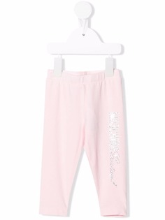 Moschino Kids легинсы с логотипом