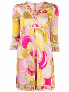 Emilio Pucci Pre-Owned платье 1970-х годов с абстрактным принтом