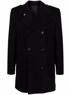 Pierre Cardin Pre-Owned двубортное пальто 1990-х годов
