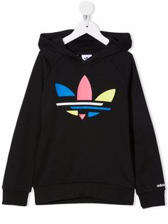 adidas Kids худи с принтом Trefoil