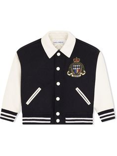 Dolce & Gabbana Kids куртка с вышитым логотипом