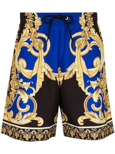 Versace плавки-шорты с принтом Barocco
