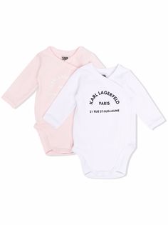 Karl Lagerfeld Kids комплект из двух боди с логотипом