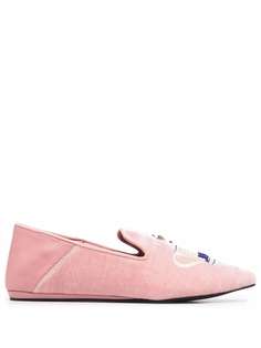Kurt Geiger London балетки с вышивкой