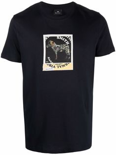 PS Paul Smith футболка Zebra Photo из органического хлопка