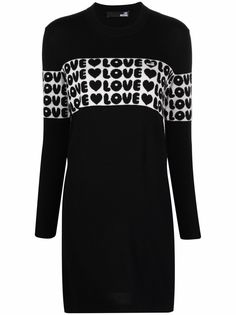 Love Moschino трикотажное платье с логотипом