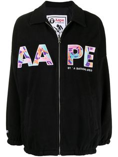 AAPE BY *A BATHING APE® бомбер с вышитым логотипом
