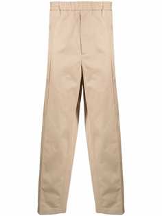 Jil Sander брюки чинос с эластичным поясом