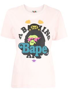 A BATHING APE® футболка с графичным принтом Bape