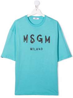 MSGM Kids футболка с логотипом