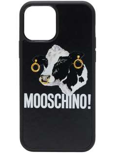 Moschino чехол для iPhone 12 с логотипом