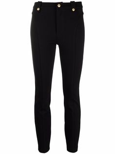 Versace Jeans Couture легинсы средней посадки со вставками