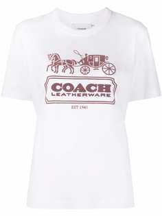 Coach футболка с логотипом