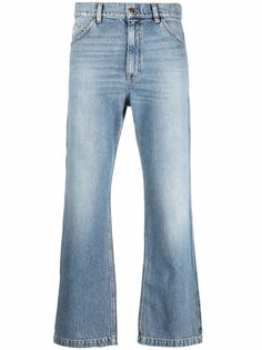 ERL прямые джинсы с эффектом потертости