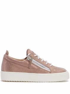 Giuseppe Zanotti кеды Gail с эффектом металлик