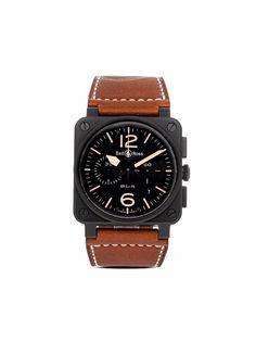 Bell & Ross наручные часы BR-03 Heritage Chronograph pre-owned 42 мм 2011-го года