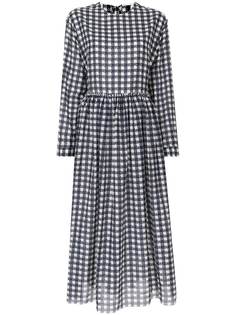 Sara Lanzi клетчатое платье миди