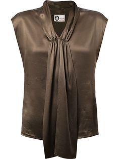 LANVIN Pre-Owned блузка с эффектом металлик