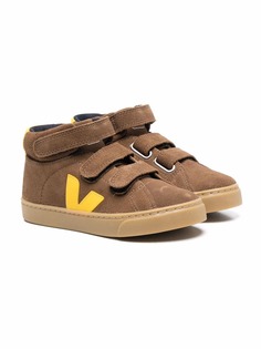 VEJA Kids высокие кроссовки с логотипом