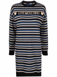 Love Moschino платье-джемпер с логотипом