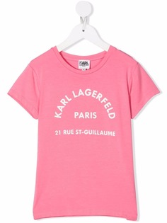 Karl Lagerfeld Kids футболка с логотипом