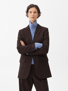 Пиджак из шерстяной ткани рогожка Arket