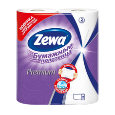 Бумажные полотенца Zewa Premium, 2 рулона