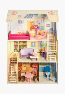Дом для куклы Paremo "Шарм" с мебелью 16 предметов, для кукол 30 см