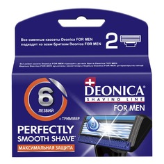 Сменные кассеты для бритья 6 лезвий FOR MEN Deonica