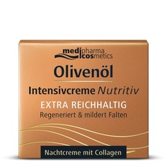 Крем для лица интенсив питательный ночной Olivenol Medipharma Cosmetics