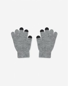 Перчатки touch screen с люрексом для смартфона женские Gloria Jeans