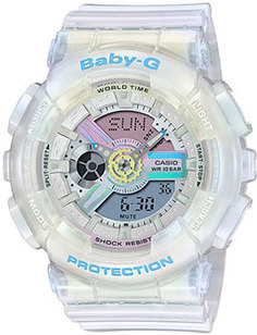 Японские наручные женские часы Casio BA-110PL-7A2ER. Коллекция Baby-G