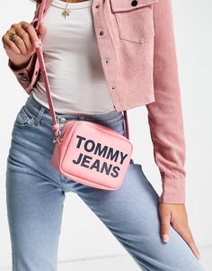 Розовая сумка для фотоаппарата из искусственной кожи Tommy Jeans-Розовый цвет