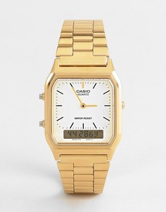 Цифровые часы-браслет Casio-Золотистый
