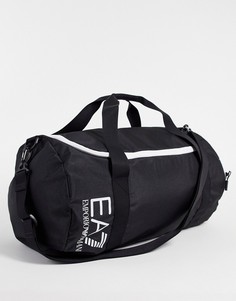 Черная спортивная сумка с логотипом Armani EA7 Train Core-Черный цвет