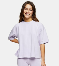Сиреневая футболка в стиле "oversized" Topshop Petite-Фиолетовый цвет