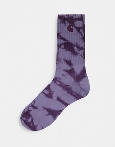 Фиолетовые носки с окрашенным дизайном Carhartt WIP-Фиолетовый цвет