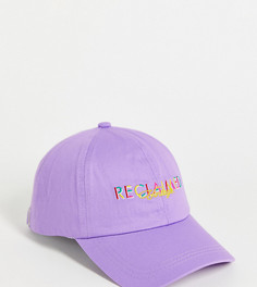 Фиолетовая кепка с вышитым радужным логотипом Reclaimed Vintage Inspired-Фиолетовый цвет