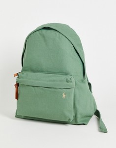 Зеленый рюкзак из парусины с логотипом Polo Ralph Lauren-Зеленый цвет