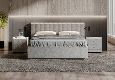 Кровать Siena, 200x200, шинилл, пм Consul