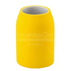 Стакан для зубных щеток, керамика/резина, св-жел, Swensa, Unna, ATC-1204YLW-03