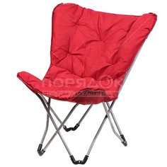 Кресло складное 62х80х77 см, Элит, красн, 110 кг, Y6-1982