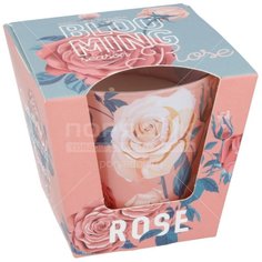 Свеча декоративная, 8х7.5 см, Цветущий сезон, в стакане ароматизированная Bartek candles