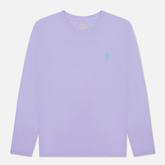 Женский лонгслив Polo Ralph Lauren Essential Crew Neck Embroidered Pony, цвет фиолетовый