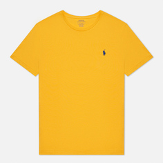Мужская футболка Polo Ralph Lauren Classic Crew Neck 26/1 Jersey, цвет жёлтый