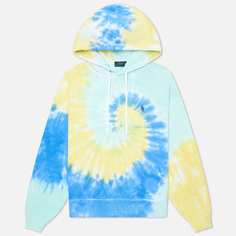 Женская толстовка Polo Ralph Lauren Spiral Tie-Dye Relaxed Hoodie, цвет синий