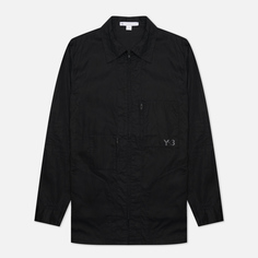 Мужская рубашка Y-3 Chapter 1 Waxed Ripstop Utility, цвет чёрный