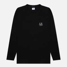 Мужской лонгслив C.P. Company Mercerized Jersey Garment Dyed, цвет чёрный