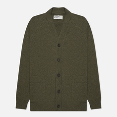 Мужской кардиган Universal Works Vince Recycled Wool, цвет оливковый